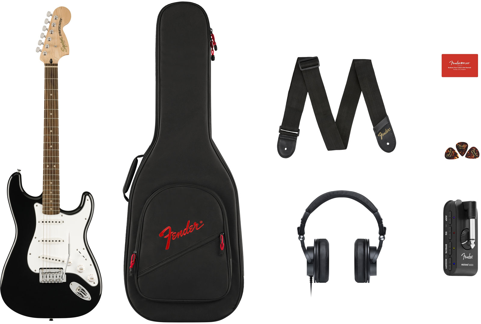 SQUIER Stratocaster Mustang Affinity Micro Pack Lrl