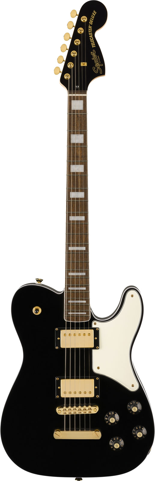 SQUIER Telecaster Deluxe Troublemaker Paranormal Ltd Lrl Black