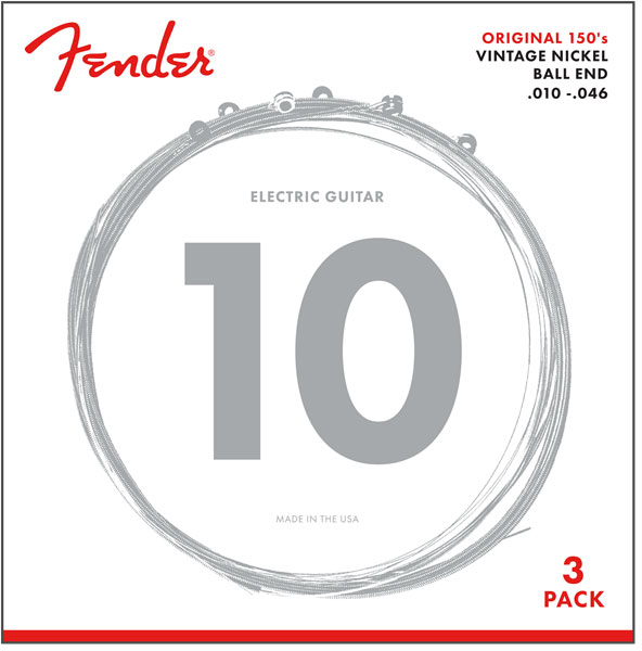FENDER Original 150 Vintage Nickel 10-46 Pack de 3