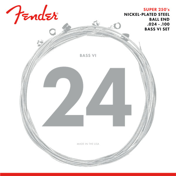 FENDER SUPER 250 Nickel-PLATED STEEL BALL END 6C 24-100