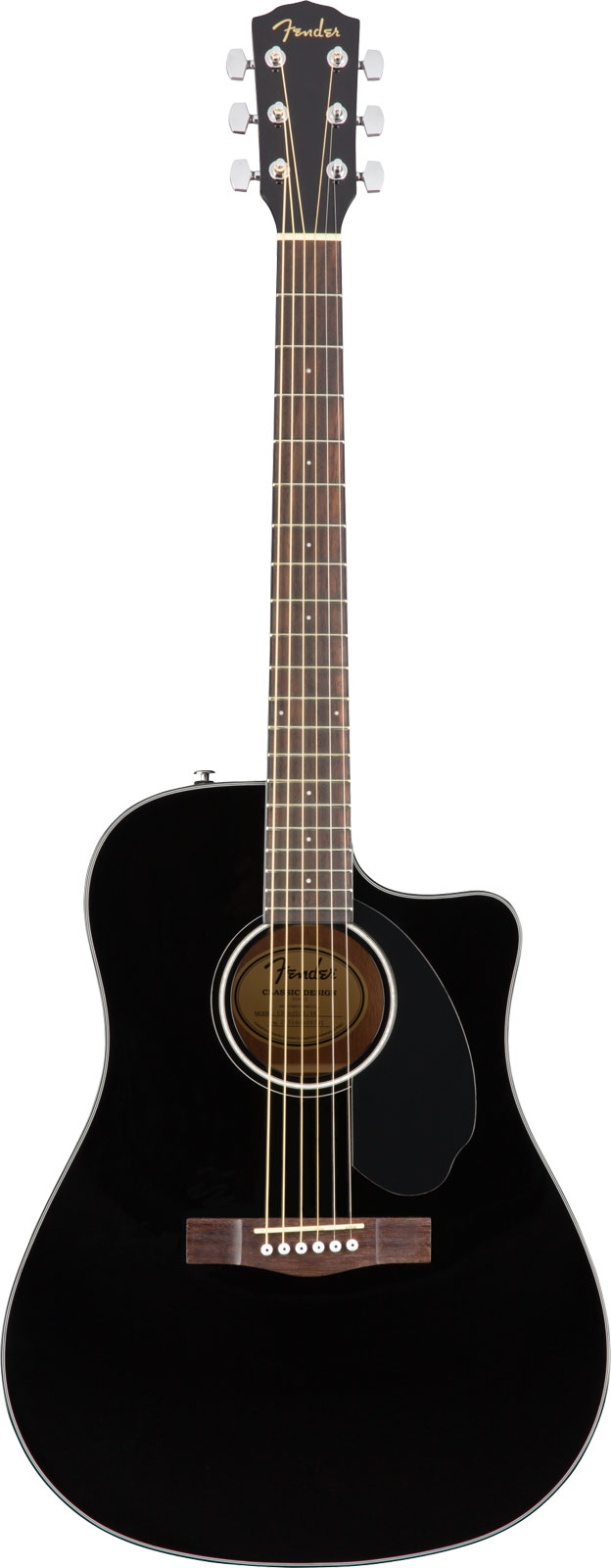 FENDER CD-60SCE Dreadnought CW Classic Design WN Black