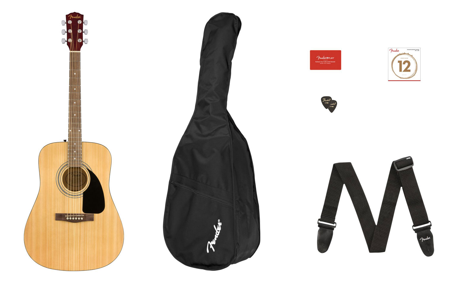 FENDER Fa-115 Dreadnought Pack Natural Wlnt
