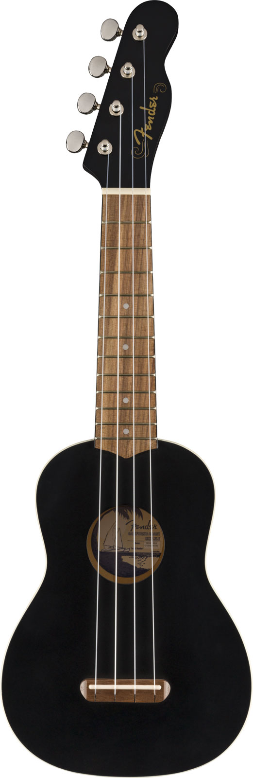 FENDER Venice Uke Soprano Wn Black