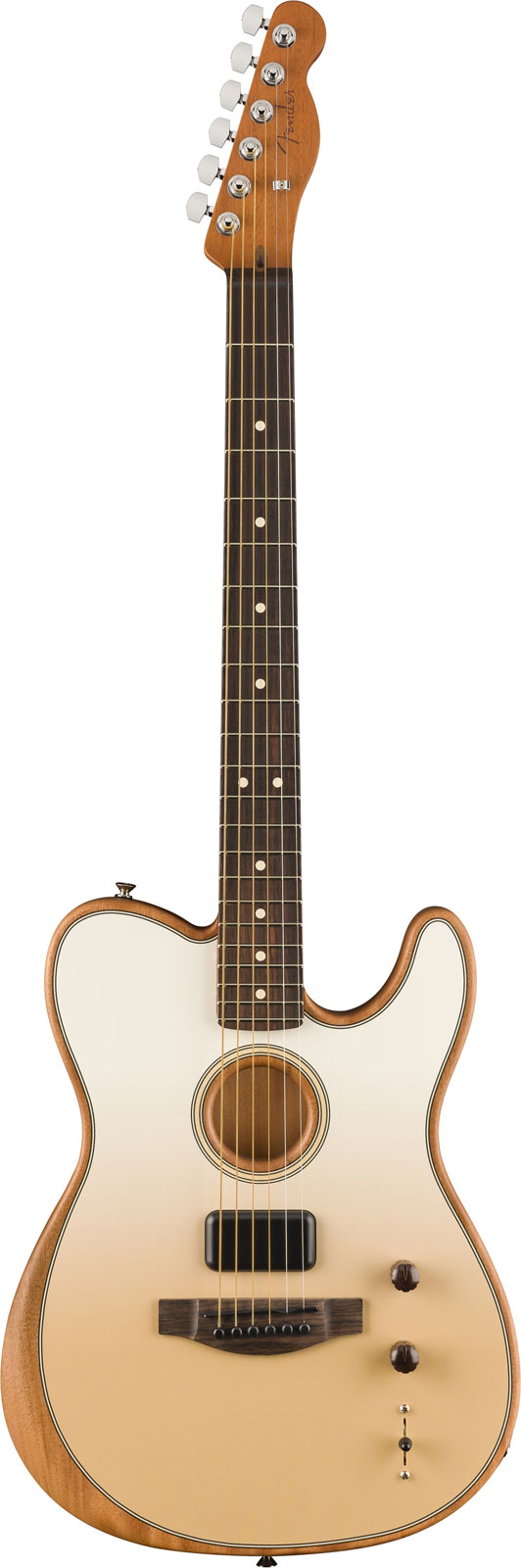 FENDER Telecaster Acoustasonic Player Signature Finneas RW Cappuccino Fade