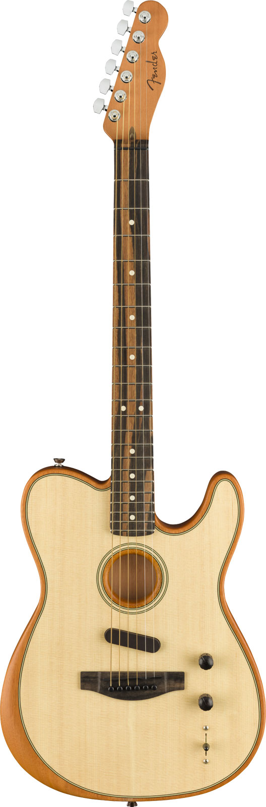 FENDER AMERICAN ACOUSTASONIC TELECASTER EBO, NATURAL