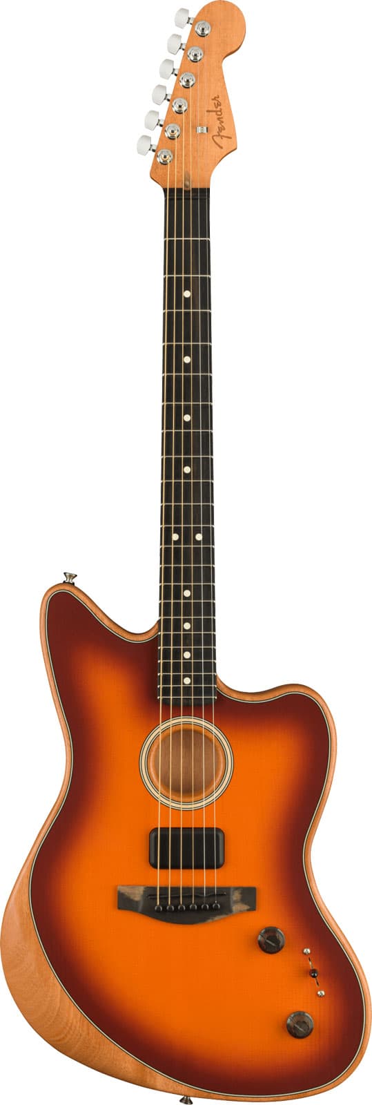 FENDER AMERICAN ACOUSTASONIC JAZZMASTER, TOBACCO SUNBURST EBO