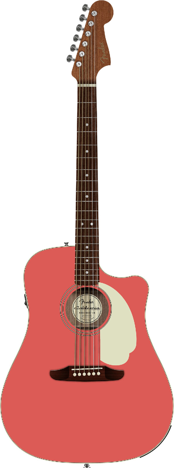 FENDER California Standard Redondo CE Spruce Top IPG Fiesta Red