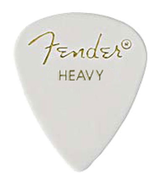 FENDER 351 Shape Classic, Heavy, White La Piece