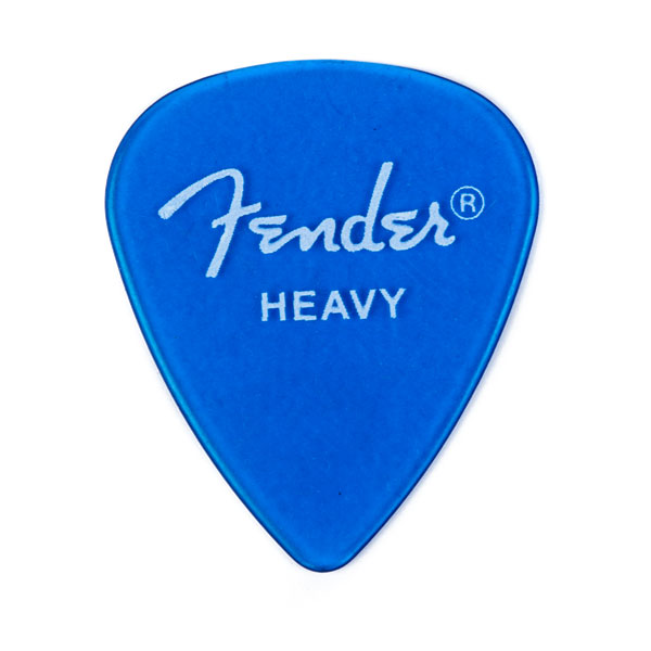 Fender Médiators California Clear, Heavy, Lake Placid Blue, Par 12