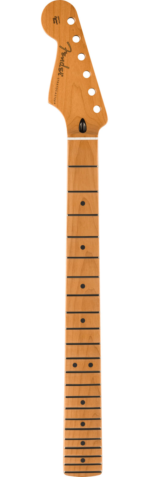 FENDER SATIN ROASTED MAPLE STRATOCASTER LH NECK, 22 JUMBO FRETS, 12