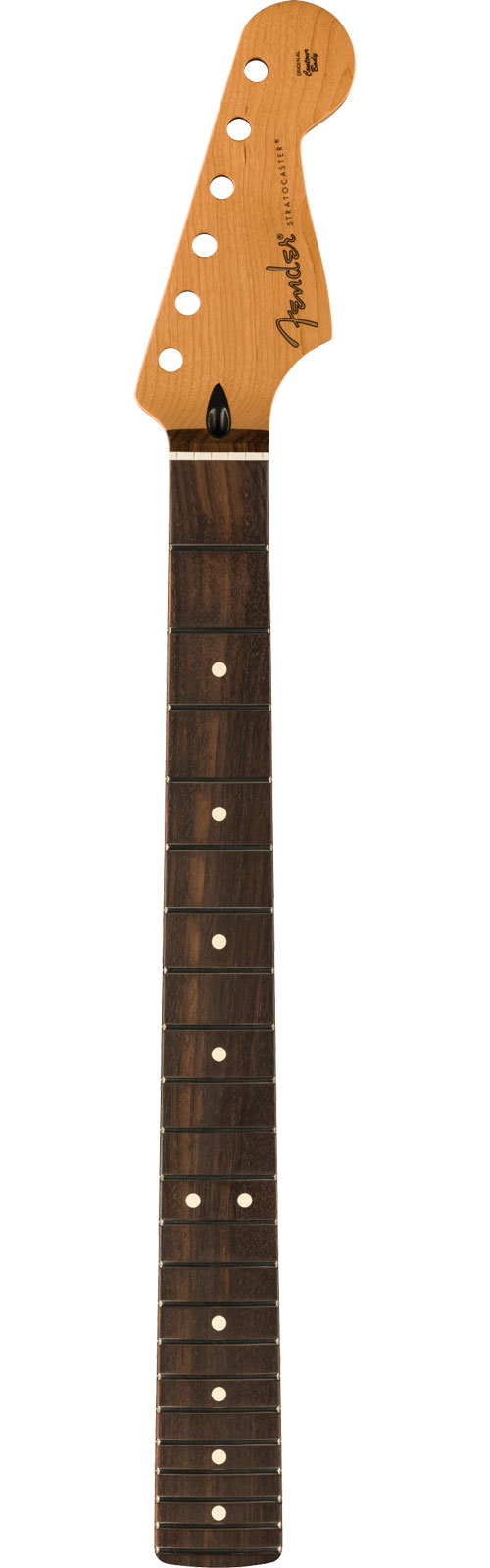 FENDER Satin Roasted Maple Strat Neck, 22 Jumbo Frets, 12, Rosewood, Flat Oval Shape