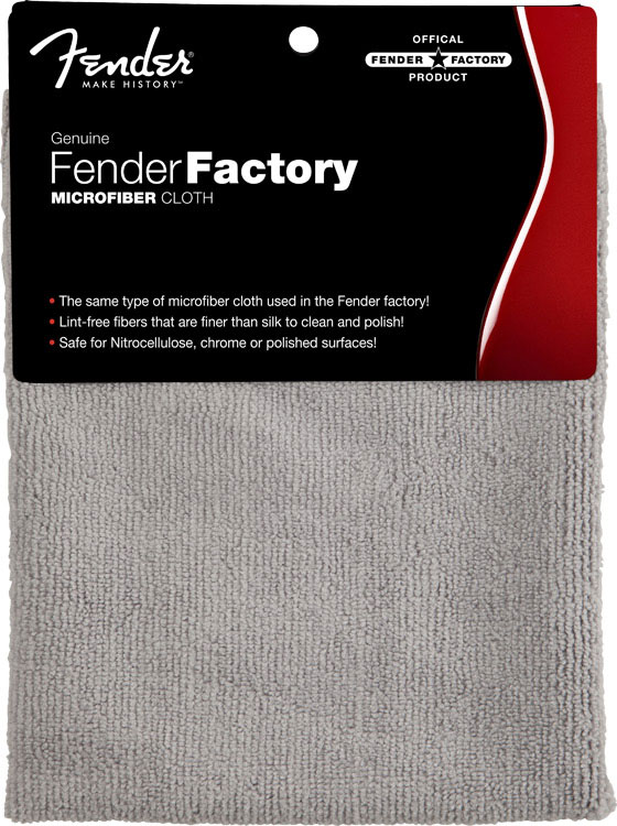 FENDER FACTORY MICROFIBER CLOTH, GRAY