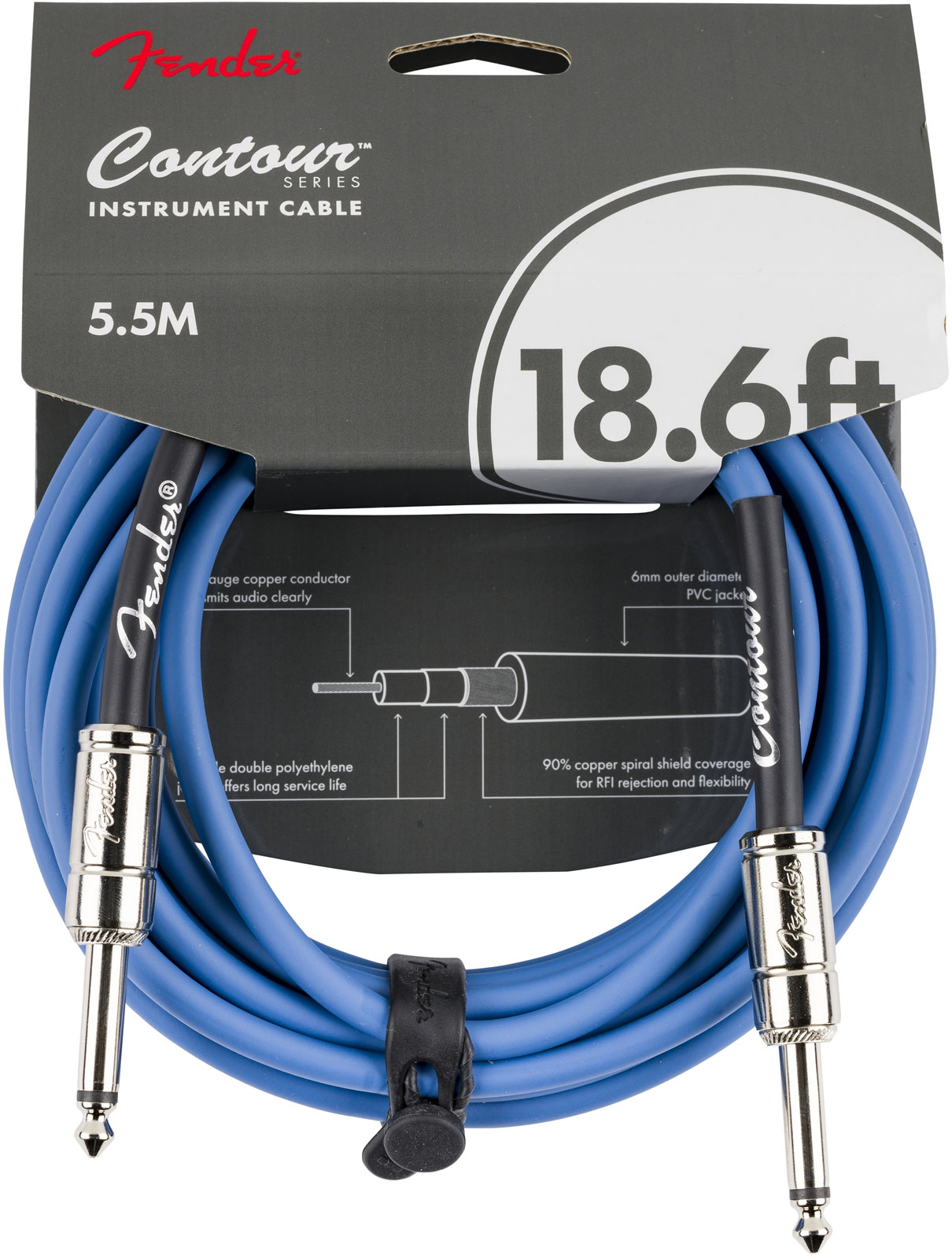 FENDER Contour 18.6' Cable, Lake Placid Blue