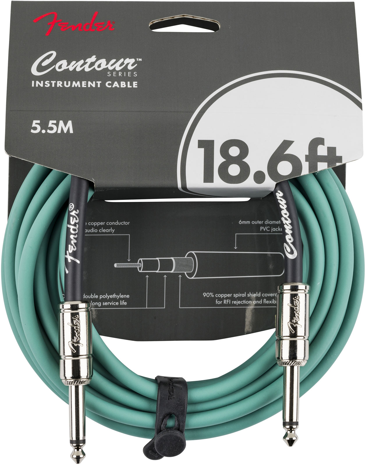 FENDER Contour 18.6' Cable, Sherwood Green