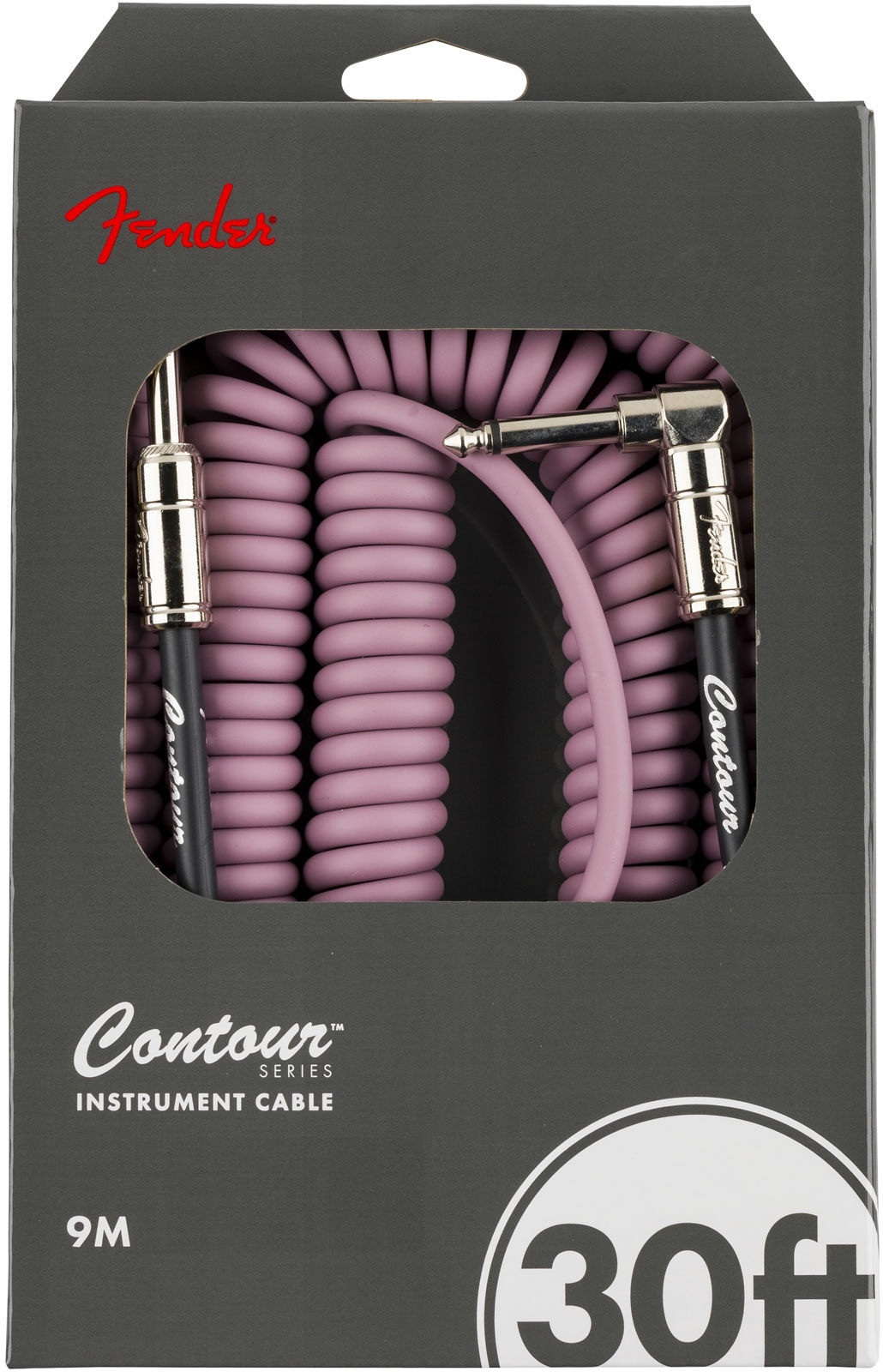FENDER Contour 30' Coiled Cable, Burgundy Mist