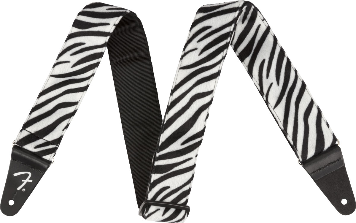 FENDER WILD ZEBRA PRINT STRAP, 2