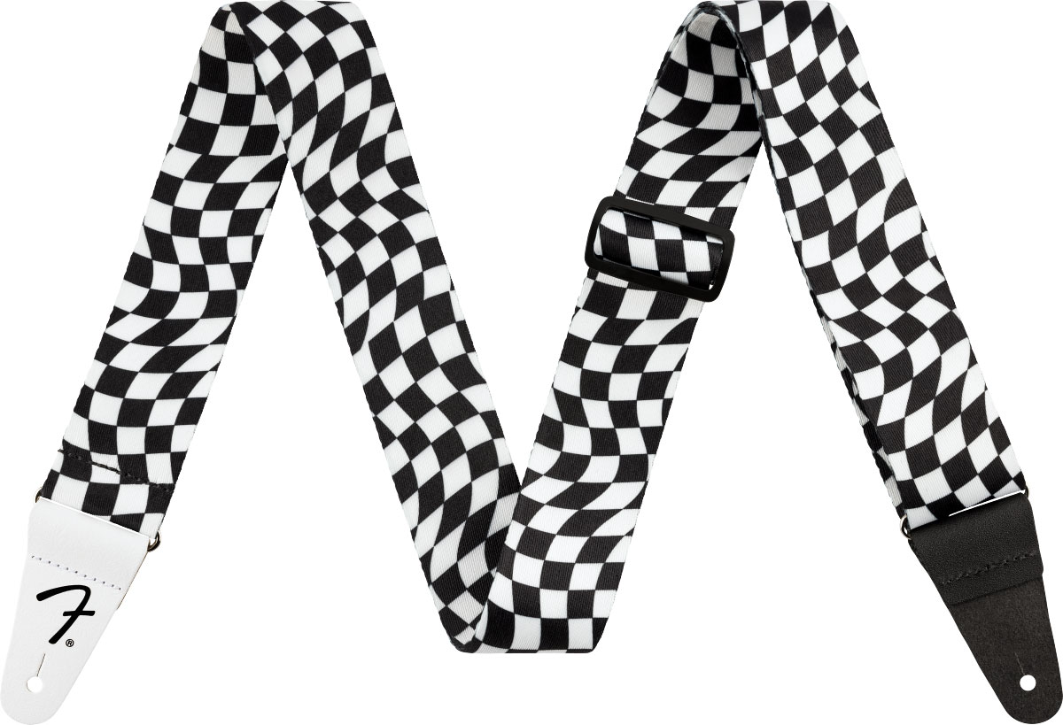 FENDER WAVY CHECKERBOARD POLYESTER STRAP
