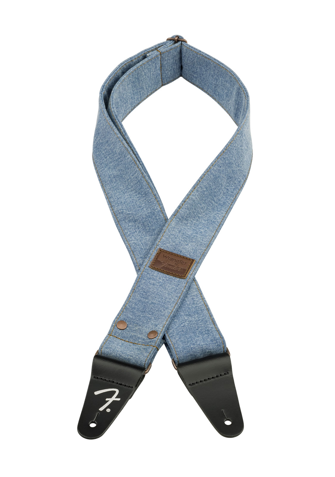 FENDER x Wrangler Riveted Denim Strap Light Indigo