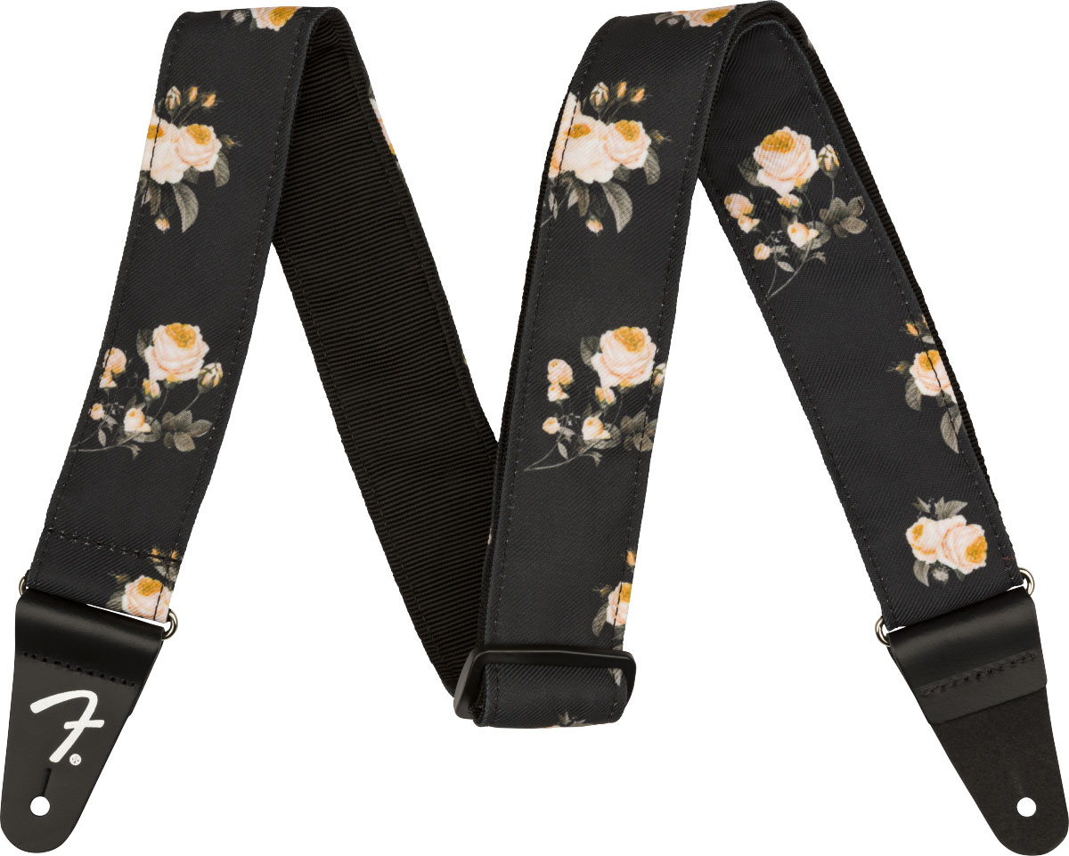 FENDER FLORAL STRAP BLACK 2