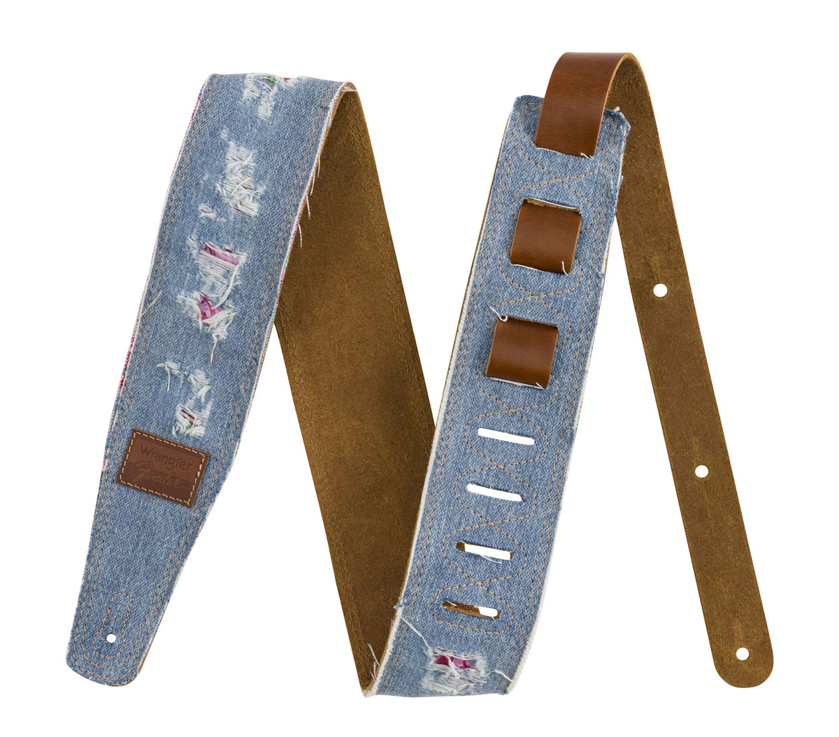 FENDER X WRANGLER RIPPED DENIM STRAP INDIGO