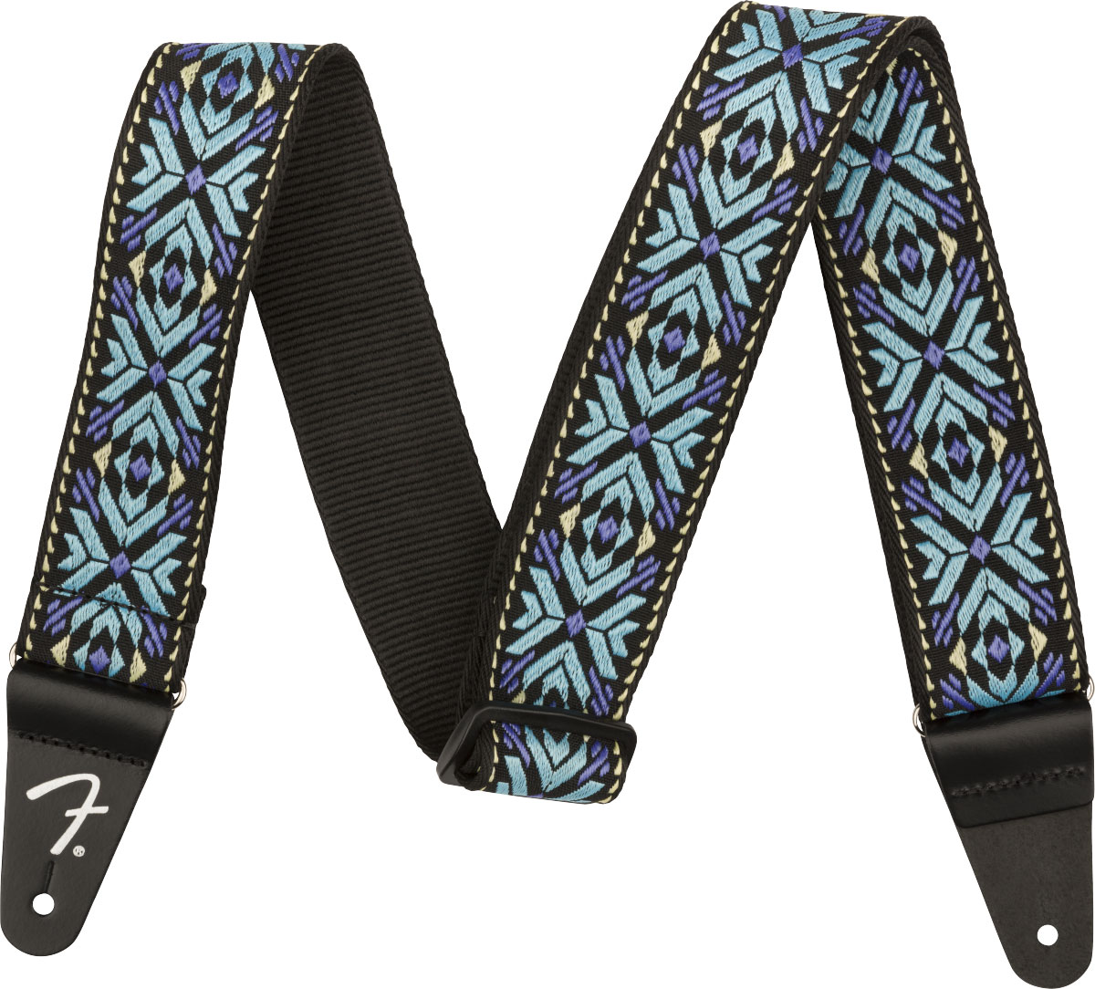 FENDER PASADENA WOVEN STRAP BLUE SNOWFLAKE 2