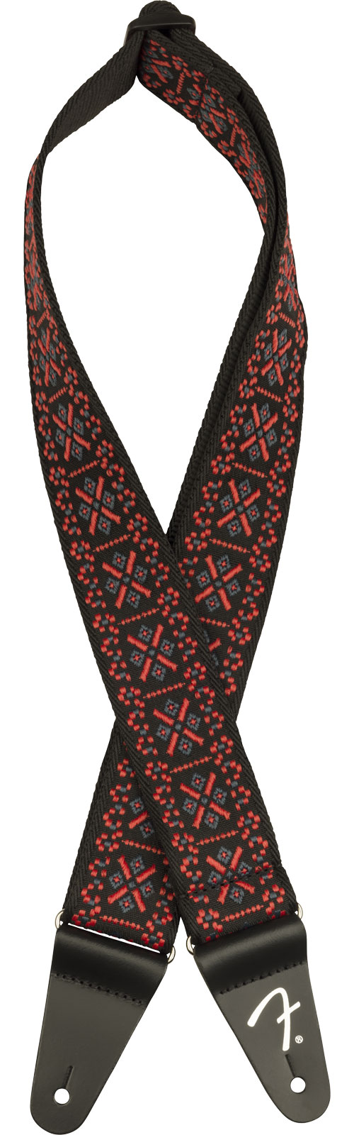 FENDER PASADENA WOVEN STRAP LATTICE RED 2