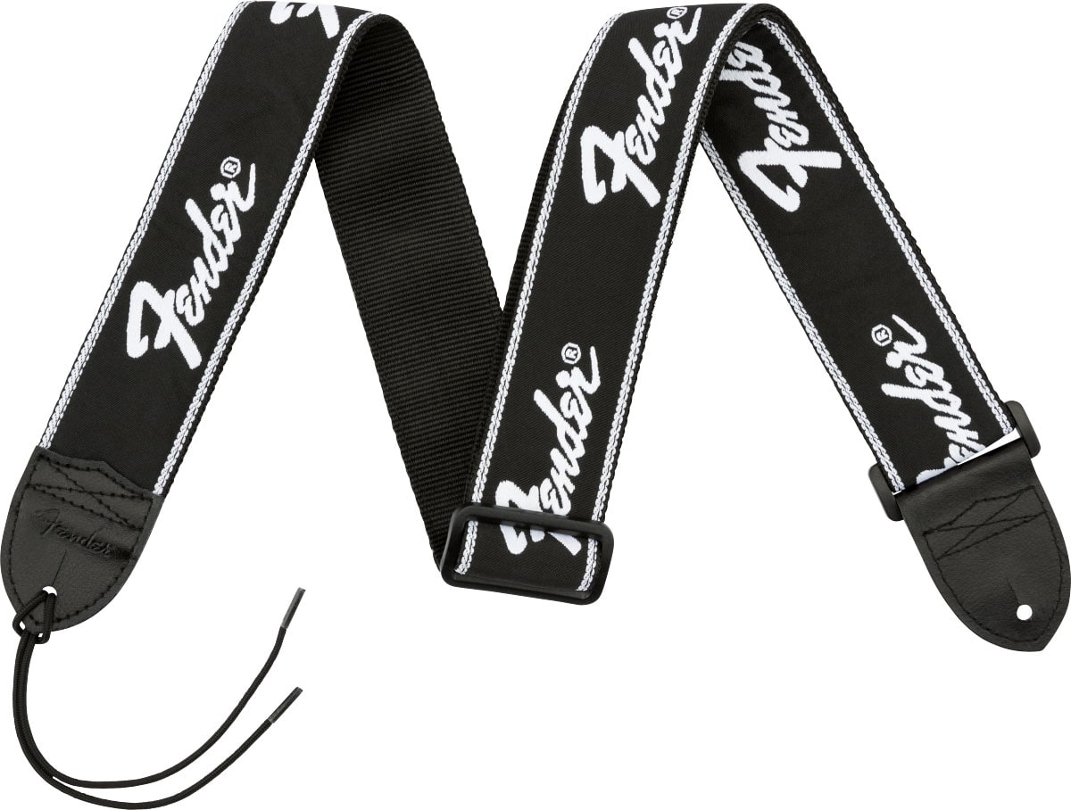 FENDER FENDER RUNNING LOGO STRAP, BLACK