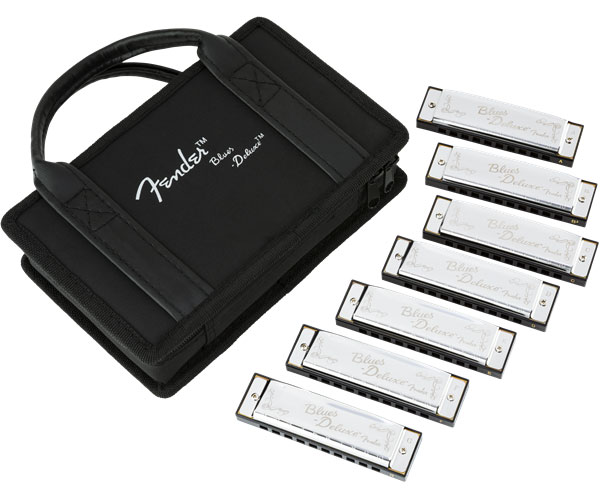 FENDER Blues Deluxe 7 Harmonicas - 10 Trous