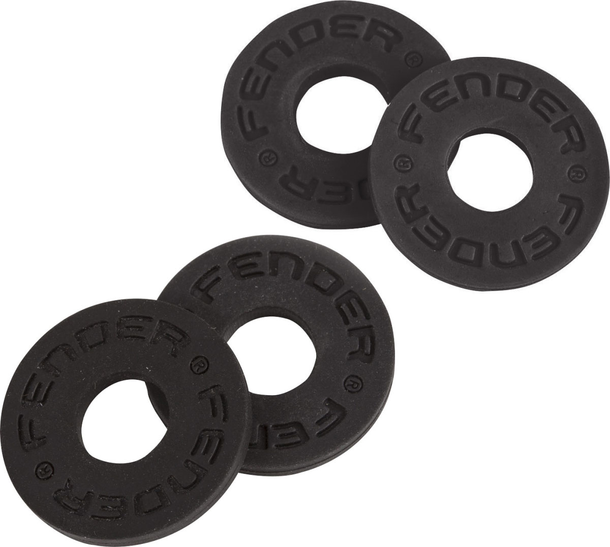 FENDER STRAP BLOCKS 4-PACK, BLACK