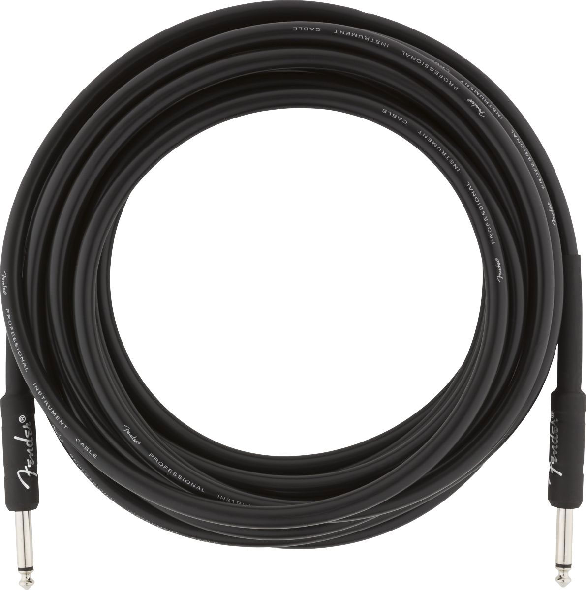 PROFESSIONAL INSTRUMENT CABLE, STRAIGHT/STRAIGHT, 18.6', BLACK