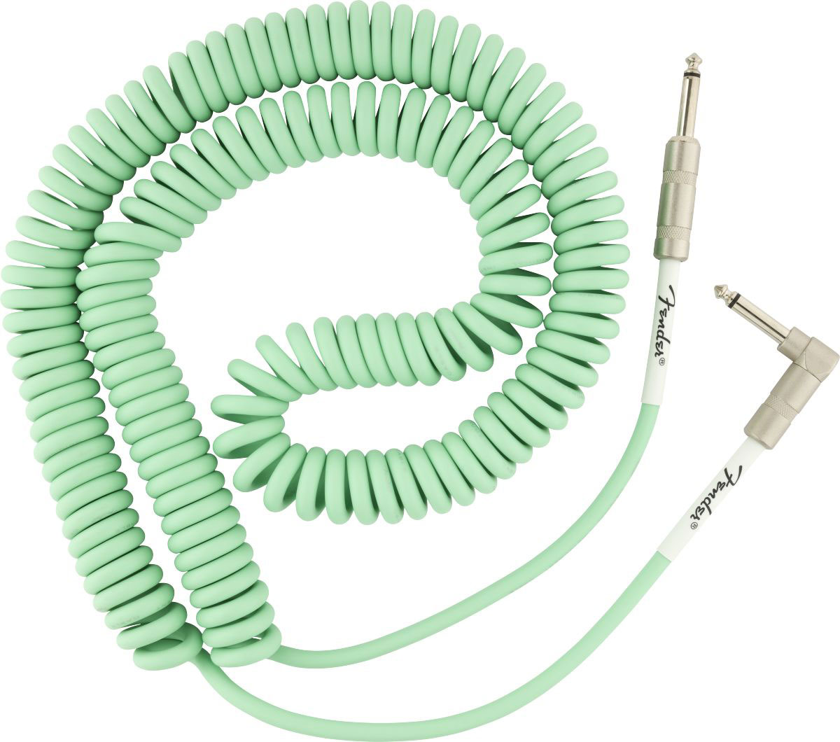 ORIGINAL COIL CABLE STRAIGHT-ANGLE 30' SURF GREEN