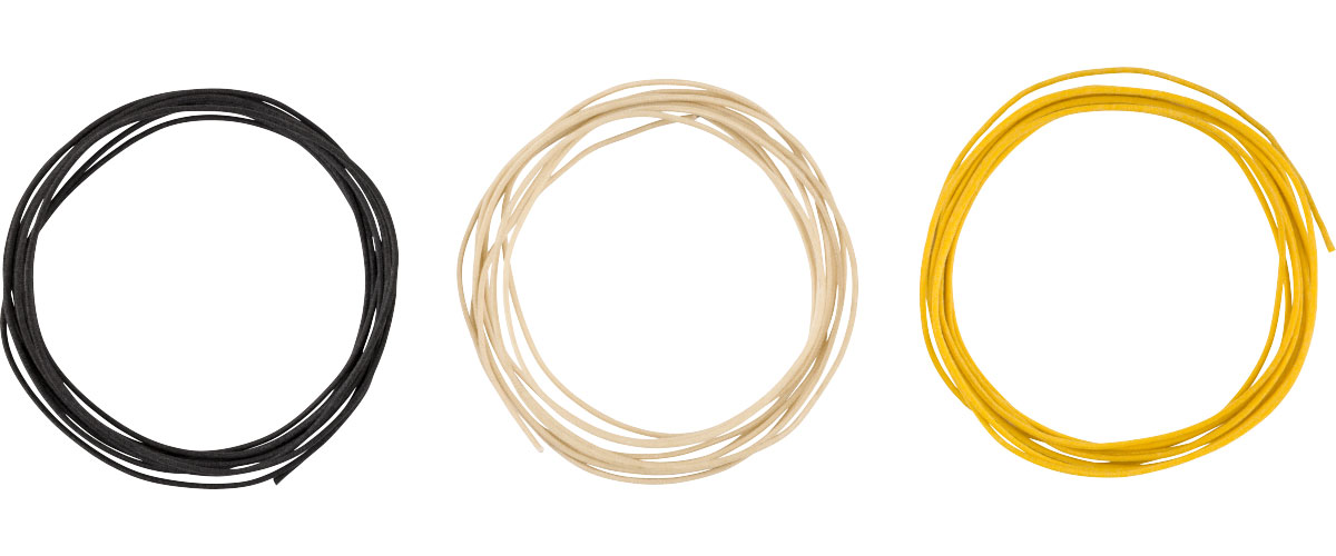 FENDER Pure Vintage Cloth Wire 22 AWG 10? Black White Yellow