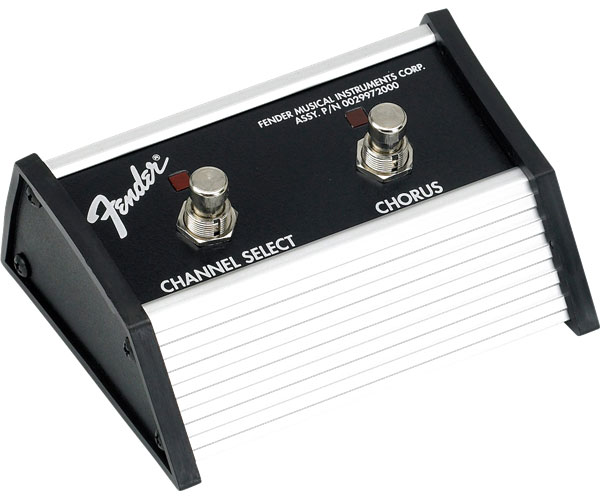 FENDER 2-BUTTON FOOTSWITCH: CHANNEL / CHORUS ON/OFF WITH 1/4