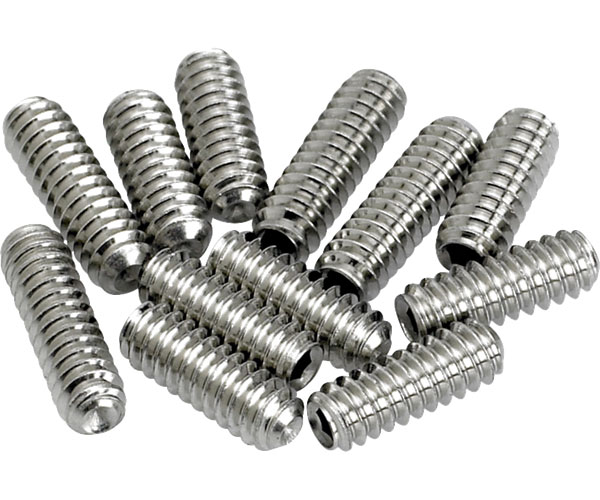 FENDER AMERICAN VINTAGE STRATOCASTER/TELECASTER BRIDGE SADDLE HEIGHT ADJUSTMENT SCREWS (12) (NICKEL)