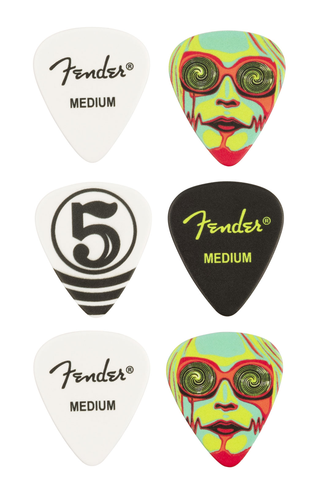 FENDER John 5 351 Celluloid Picks (6)
