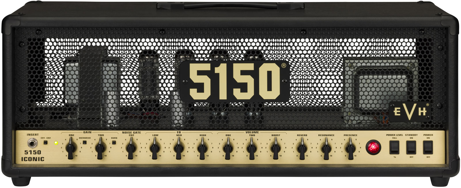 EVH 5150 ICONIC SERIES 80W EL34 HEAD, BLACK, 230V EUR