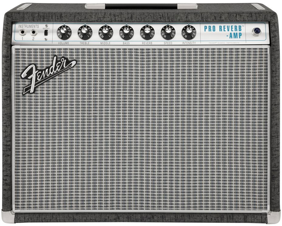 FENDER 68 Custom Pro Reverb Pewter, 230V EU 