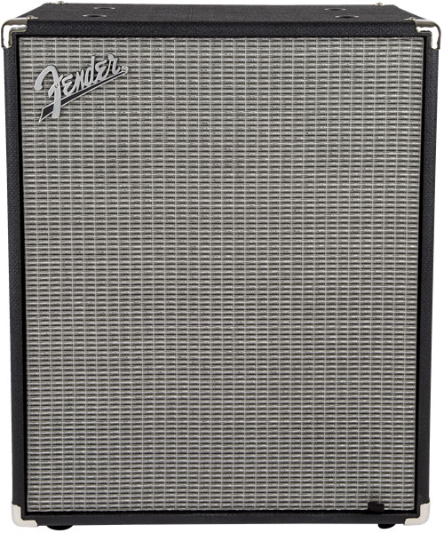 FENDER RUMBLE 210 CABINET, BLACK AND SILVER