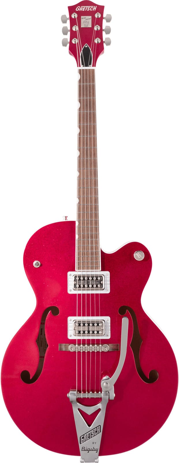 GRETSCH GUITARS G6120T-HR BRIAN SETZER SIGNATURE HOT ROD HOLLOW BODY WITH BIGSBY RW, MAGENTA SPARKLE