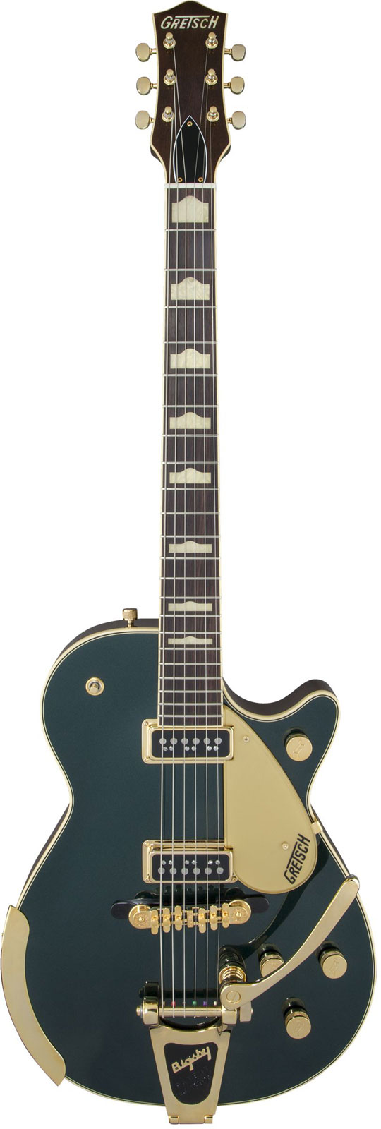 GRETSCH GUITARS G6128T-57 VINTAGE SELECT '57 DUO JET WITH BIGSBY, TV JONES, CADILLAC GREEN