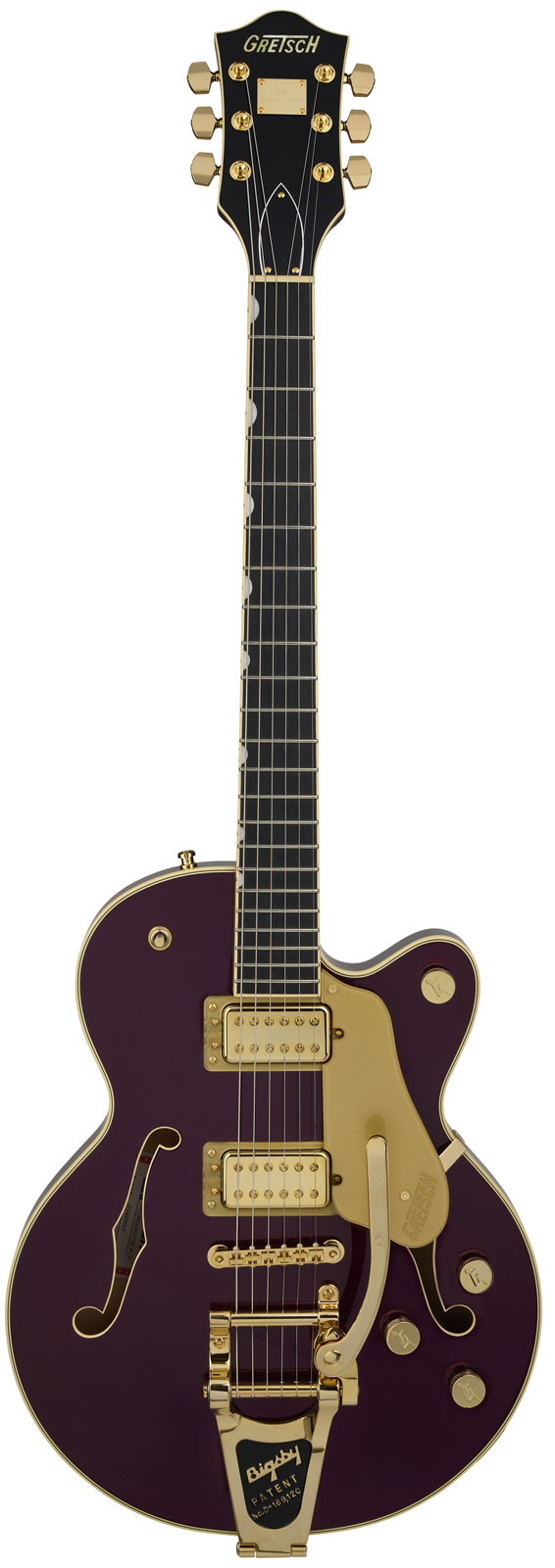 GRETSCH GUITARS Broadkaster Jr. Lx Cb Ebo Blackberry