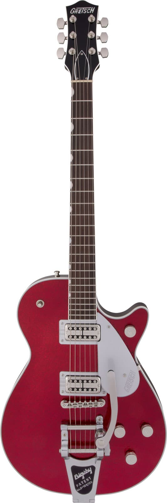 GRETSCH GUITARS G6129T PLAYERS EDITION JET FT WITH BIGSBY RW, RED SPARKLE