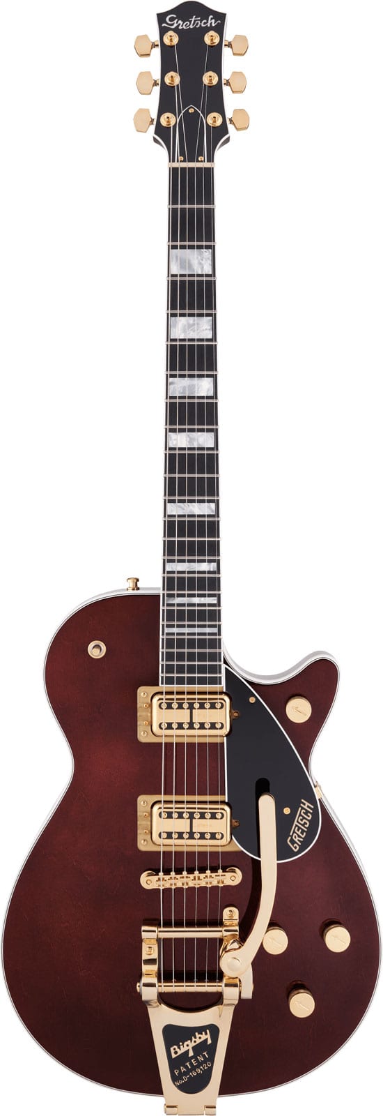 GRETSCH GUITARS G6228TG PLAYERS EDITION JET BT WITH BIGSBY AND GOLD HARDWARE EBO, WALNUT STAIN