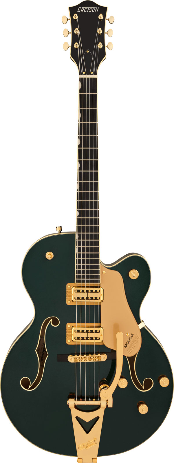 GRETSCH GUITARS Synchromatic Nashville Hollow Body Single-Cut with Bigsby EBO Cadillac Green