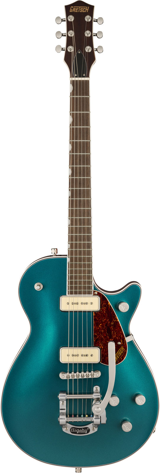 GRETSCH GUITARS G5210T-P90 ELECTROMATIC JET TWO 90 SINGLE-CUT WITH BIGSBY IL PETROL