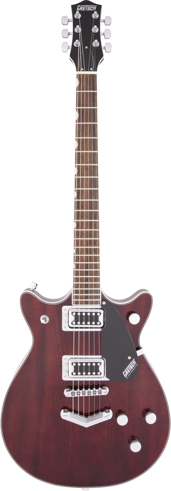 GRETSCH GUITARS G5222 ELECTROMATIC DOUBLE JET BT WITH V-STOPTAIL LRL, WALNUT STAIN