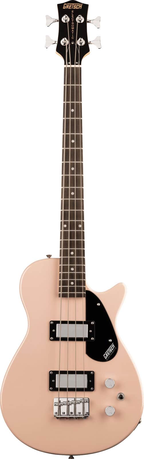 GRETSCH GUITARS G2220 ELECTROMATIC JUNIOR JET BASS II SHORT-SCALE BLACK WLNT SHELL PINK