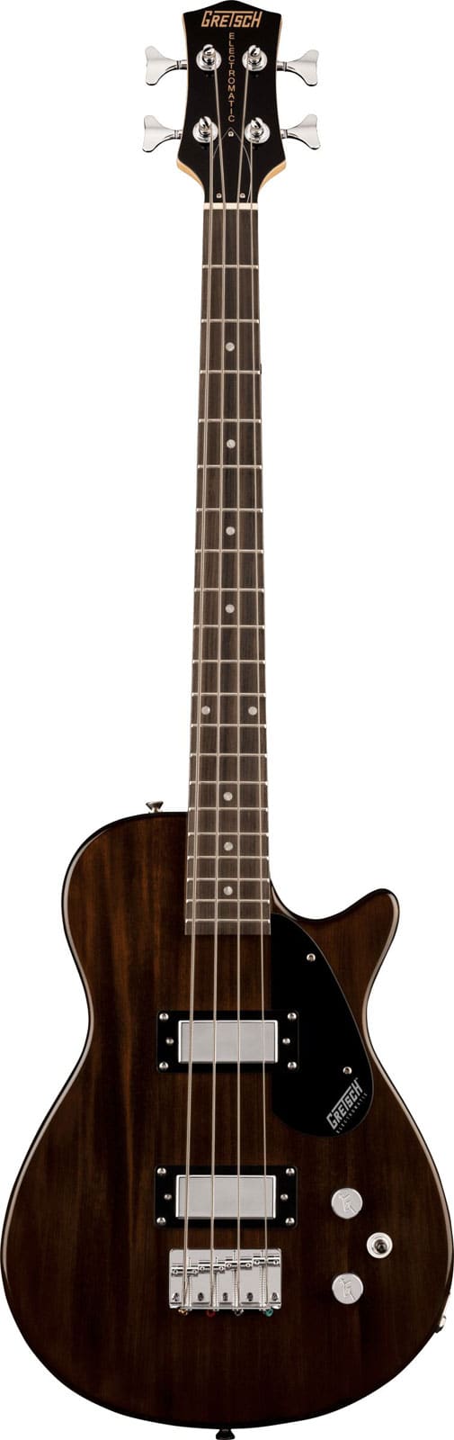 GRETSCH GUITARS G2220 ELECTROMATIC JUNIOR JET BASS II SHORT-SCALE BLACK WLNT IMPERIAL STAIN