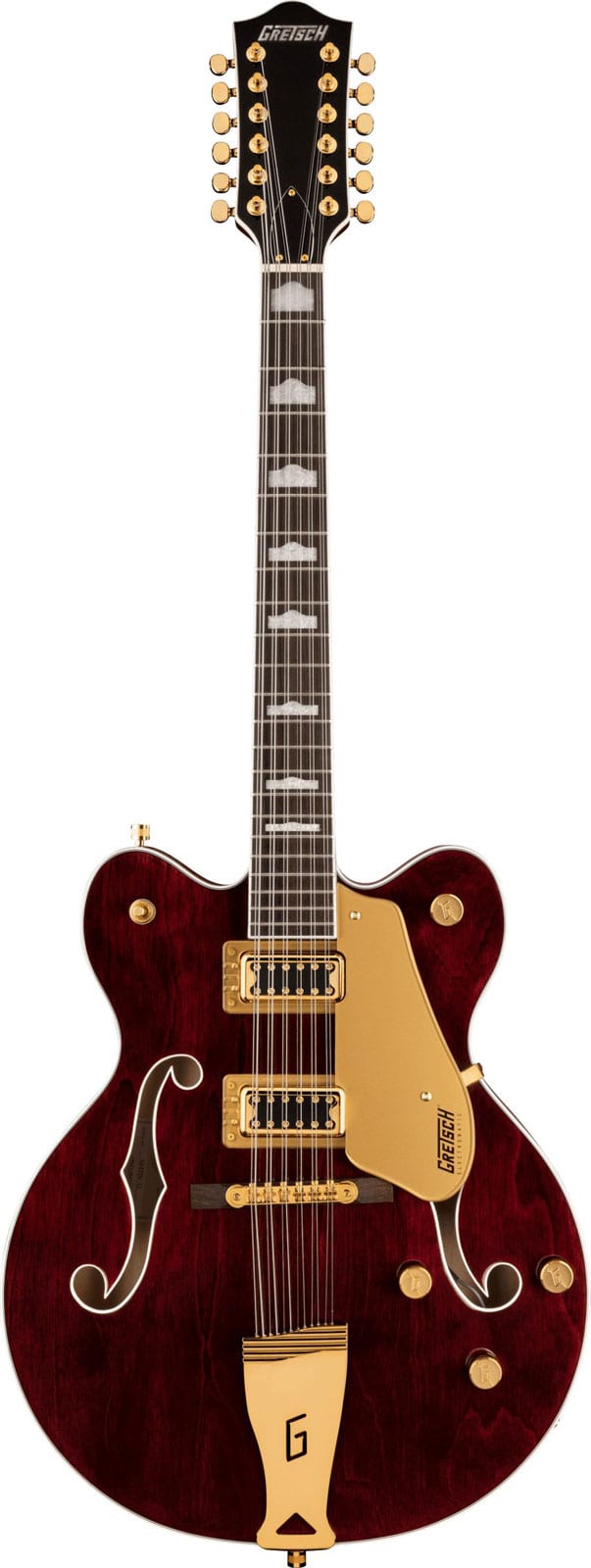 GRETSCH GUITARS G5422G-12 ELECTROMATIC CLASSIC HOLLOW BODY DOUBLE-CUT 12-STRING WITH GOLD HARDWARE LRL WALNUT STAIN