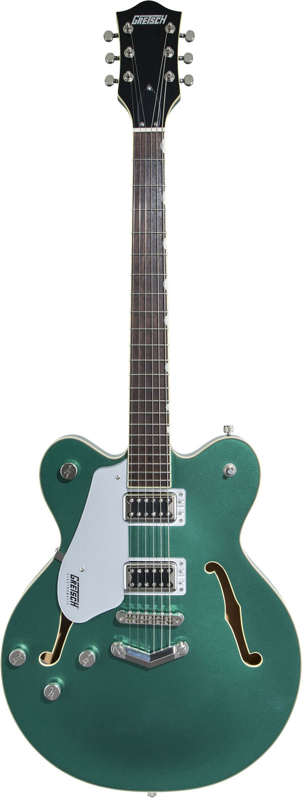 GRETSCH GUITARS G5622LH ELECTROMATIC CENTER BLOCK DOUBLE-CUT WITH V-STOPTAIL, LHED LRL, GEORGIA GREEN